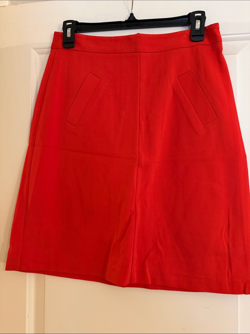 Mario Serrani Bright Red A-Line Skirt